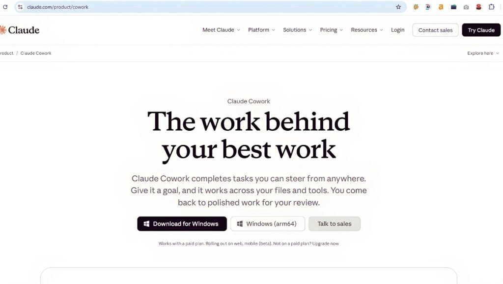 claude cowork for windows